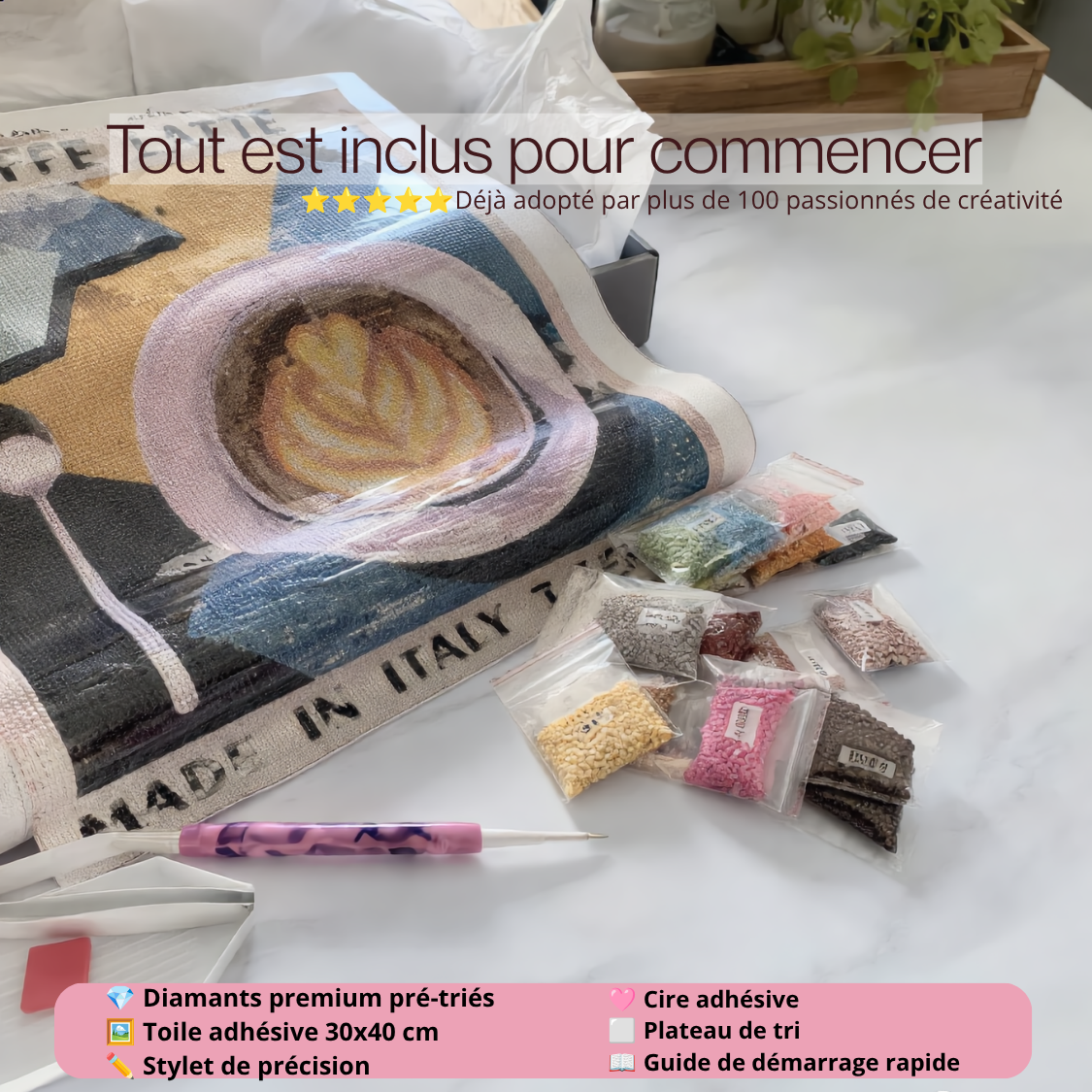 Kit de Diamond Painting Relaxant